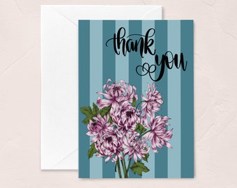 Thank You Card, Thank You Notes, Botanical Greeting Card, Everyday Card Floral Set of Notecards, Just Because, Blank Notecards, Spring Gifts
