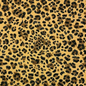 P Kaufmann FELINE SAFARI Black Brown Gold Leopard Cheetah Look Upholstery Pillow Craft Drapery Bedding Cotton Fabric By The Yard 54"Wide