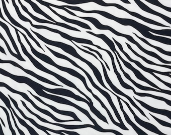 ZEBRA SKIN Black & White 600D Water Resistant DWR Water Repellent Tote Bags Luggage Craft Pack Cloth Fabric By Yard 59"W