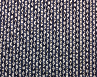 Ballard Designs BRIA BLUE Marfil Geométrico Ikat Rayas Estampado Cortinas Tapicería Almohadas Ropa de cama Tela 100% algodón cortada a medida 56" de ancho