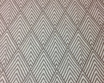 Lacefield Designs TAHITIAN STITCH TUSK Ballard Design Belize Taupe Cream Geometric Drapery Upholstery Pillow Craft Fabric By Yard 54"Wide