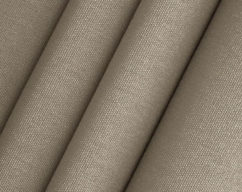 Tessuto per tappezzeria, cuscini, tendaggi e interni SUNBRELLA ® 5461 CANVAS TAUPE, resistente allo sbiadimento e all'acqua, tagliato su misura, larghezza 54"