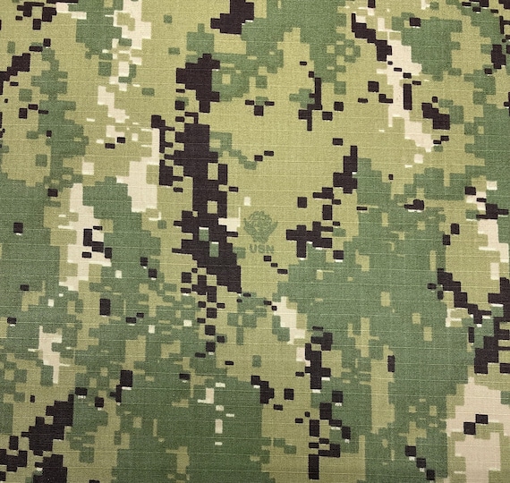 NWU Type III Digital Green AOR2 NAVY Logo Military Spec Camo - Etsy