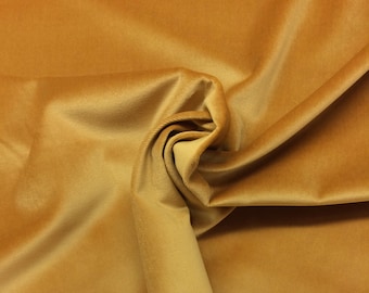 Ballard Designs SIGNATURE VELVET GOLD Yellow Brass Pillow Cushion Upholstery Crafts Bedding Drapery Cotton Fabric By The Yard 56"Wide
