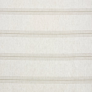 Puede incluir: Tela blanca con finas rayas horizontales marrones.