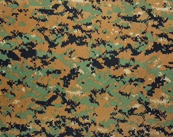 MARPAT WOODLAND Digitale camouflage stof militaire specificaties: 400D doek nylon cordura type buiten DWR duurzame waterafstotende stof op maat gesneden 60"B