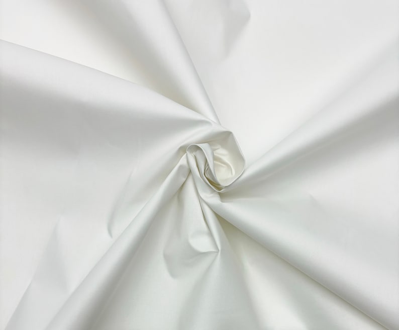 DOWN PROOF Ticking Bright White Heavy Quality Downproof Featherproof Pillow Cushion Bedding Multi-use Cotton FR Fabric By The Yard 42"Wide image 1