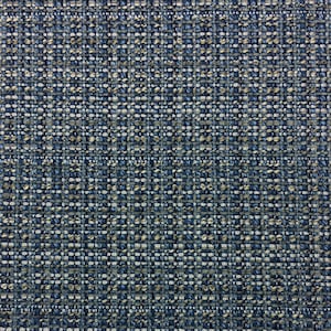 Ballard Designs COCO TWEED BLUE Thick Woven Solid Design Upholstery Pillow Cushion Bedding Fabric By The Yard 54"Wide