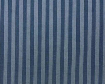 SUNBRELLA ® 40606-0003 SAIL AWAY Denim Blue Stripe Outdoor Indoor Cushion Drapery Upholstery Fabric By Yard 54"Wide