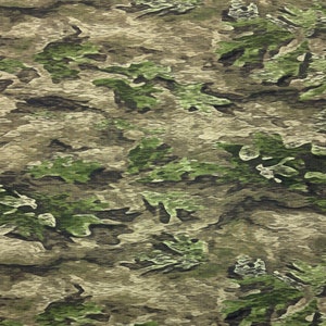 A-TACS FGX EXTREME Green Brown Military Camo Hunting Craft Apparel Uniform Bags Tear Resistant Nylon Cotton Fabric By 1/2(0.5) Yard 65&quot;W