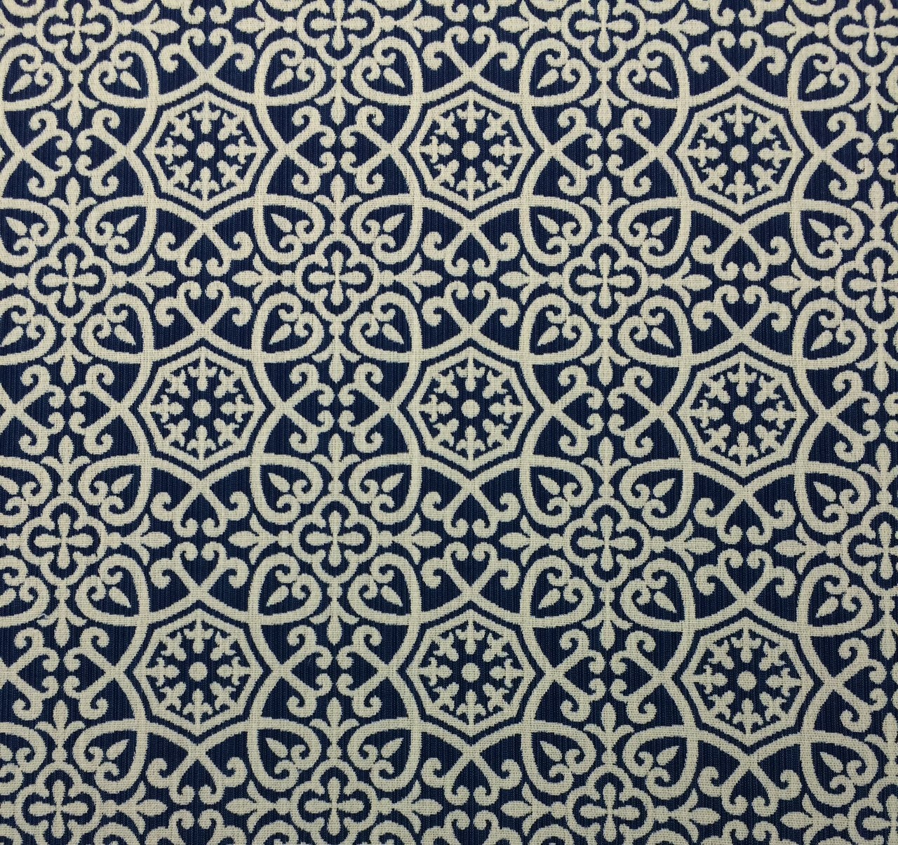 OUTDURA AVALON SAPPHIRE Blue Scrolls Compare to Sunbrella® Outdoor