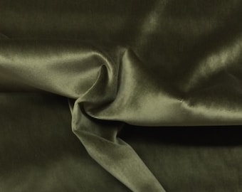 Ballard Designs SIGNATURE VELVET SAGE Green Pillow Cushion Upholstery Crafts Bedding Pillow Drapery Cotton Fabric By The Yard 56"Wide