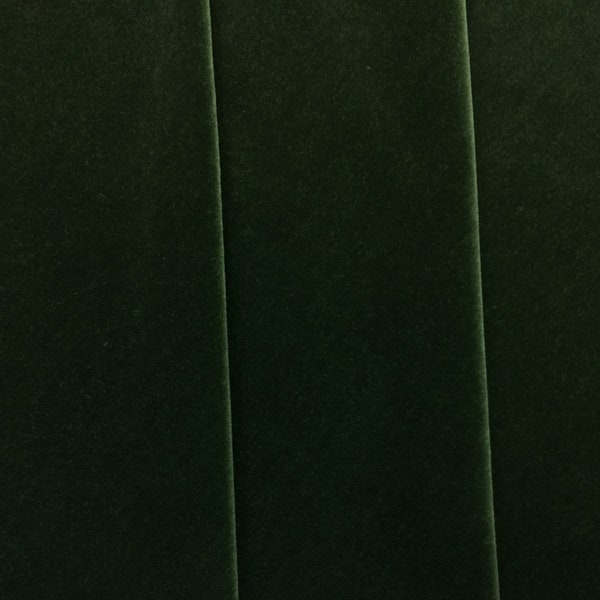 Exclusive PLUSH MOHAIR EMERALD Green Velvet Pillow Cushion Upholstery Crafts Furniture Drapery Designer High End Wool Fabric By Yard 55"Wide