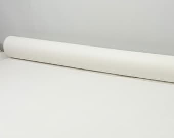 Lona blanca sólida 100 % algodón, 7 oz, para ropa, chaquetas, uniformes, tapicería, manualidades, bolsos, mochilas, tela por 1/2 (0.5) yarda, 62" de ancho