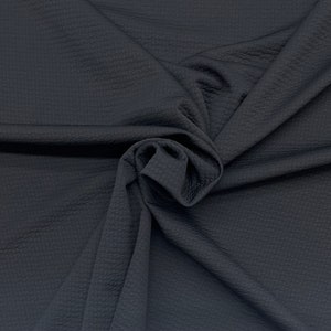POLARTEC Grid POWER Air Black Jacket Coat Apparel Grade Warm Soft Stretch Lining Fabric By The 1/2(0.5) Yard 67&quot;W Made in USA