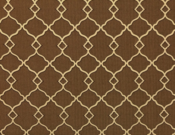 Williamsburg Waverly Sun N Shade Chippendale Fretwork Mocha Image 0
