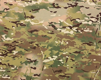 MULTICAM Ocp NY/CO Ripstop Soft 3.5 oz Army Military Spec Camo Apparel Uniform Tear Resistant Nylon Cotton Fabric By 1/2(0.5) Yard 60"W