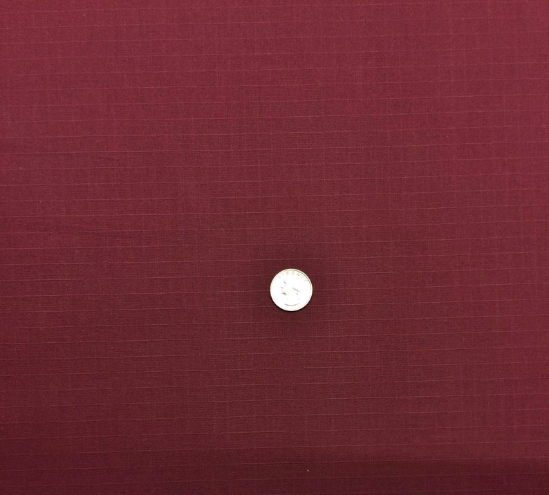 BURGUNDY MAROON 100% Cotton Ripstop Apparel Grade Uniform Tear Resistant Crafts Bags Cotton Durabel Fabric 67"Wide image 4