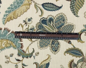 P Kaufmann FINDERS KEEPERS FRENCH Blue Jacobean Floral Toile