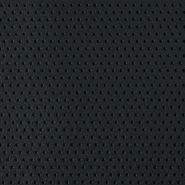 VINYL PLUS Perforated BLACK Pleather Faux Leather Auto Rv Marine Boat Atv Outdoor Indoor Waterproof Multi-use Fabric By The Yard 54"Wide