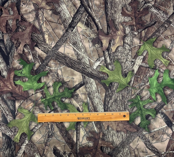 TRUE TIMBER HTC Green Brown Camouflage Wooded Polyester Knit