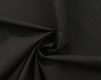 SUNBRELLA ® 48085 SPECTRUM CARBON Dark Gray Canvas Fade Resistant Solid Outdoor Indoor Drapery Umbrella Cushion Fabric By Yard 54"Wide