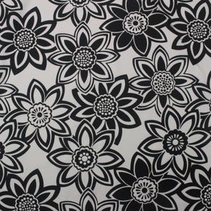 GOLDING Fabrics FULL BLOOM Black White Large Abstract Floral Drapery Upholstery Pillow Craft Bedding Fabric By Yard 54"Wide #D32589