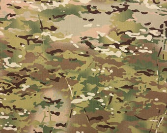 Military Ripstop OCP Multicam Green NY/CO 6oz Nomex Fire Retardant Dwr Apparel Uniform Crafts Fabric By The 1/2(0.5) Yard 64"W