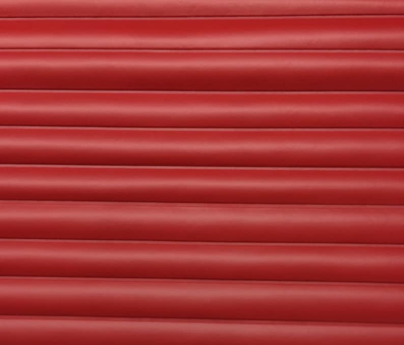 Premium Vinyl Supreme PLEATED RED VINYL Raised Ribbed Faux Leather Auto ...