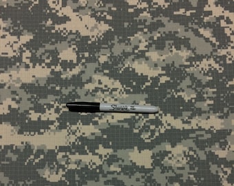 ACU Army Military Spec Camouflage Digital Camo NY/CO Ripstop Apparel Uniform Tear Resistant Crafts Bags Nylon Cotton Durable Fabric 60"Wide