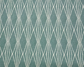 ROBERT ALLEN HANDCUT Shapes Rain Blue-Green Geometric Drapery Upholstery Craft Cushion Bedding Multiuse Fabric By Yard 54"Wide