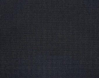 SOLID CLASSIC BLACK Ripstop Poly-Baumwolle Bekleidungsqualität Uniform Taschen Handwerk Reißfester, weicher, starker Stoff durch den 1/2 (0,5) Yard 67 "W