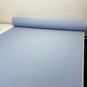 Tela SUNBRELLA® 32000-0030 SAILCLOTH CAPRI azul tejida en lona para interiores y exteriores, ideal para cortinas, tapicería, manualidades y cojines. Se corta a medida de 54" de ancho.