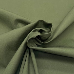 Olive Drab Green Military Spec NY/CO Ripstop Apparel Uniform Tear Resistant Crafts Bags Nylon Cotton Durable Fabric By 1/2(0.5) Yard 61&quot;W