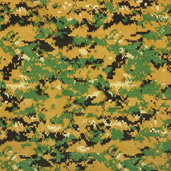 MARPAT WOODLAND 70D Nylon Ripstop Military Spec USMC Logo Camo Multiuse Fire & Tear Resistant Fabric By The Yard 67"W