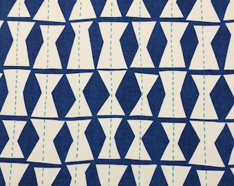 RICHLOOM KLEE BALTIC Blue Geometric Diamond Pillow Craft Drapery Tote Bags Upholstery Multiuse Fabric By The Yard 54"Wide #D3008