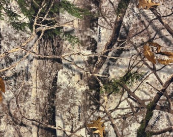CABELA'S ZONZ Woodlands 1200D Polyester Camouflage UnCoated Cordura Type Multiuse Fabric By The 1/2(0.5) Yard 60"W