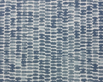 SUNBRELLA® 145667-0010 REACH SKY Blue Gray White Thumbprint Geometric Outdoor Indoor Cushion Upholstery Woven Soft Fabric By Yard 54"Wide