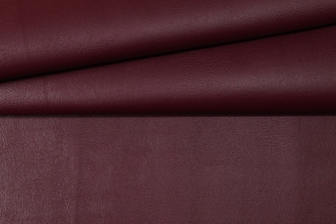 VINYL PLUS BURGUNDY Red Pleather Faux Leather Auto Rv Marine | Etsy