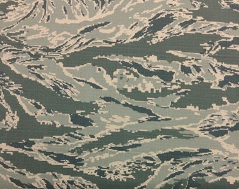 ABU Air Force Digital Tiger Stripe Gray NY/CO Ripstop Military Spec Camo  Apparel Uniform Bags Tear Resistant Fabric by 1/20.5 Yard 66w - Etsy