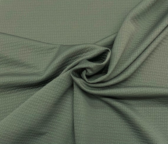 POLARTEC Grid POWER Air Pale Army Green Jacket Coat Apparel Grade Warm Soft Stretch Lining Fabric By The 1/2(0.5) Yard 67"W Made in USA