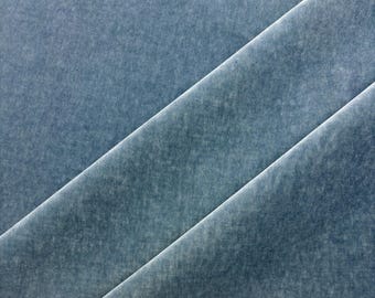 Exclusive PLUSH MOHAIR SLATE Gray Grey Velvet Pillow Cushion Upholstery Furniture Drapery Designer High End Wool Fabric By Yard 55"Wide