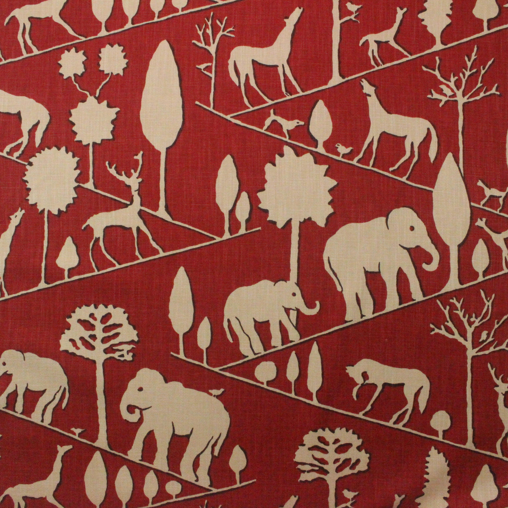 Animal Elephant Drapery Upholstery home decor fabric Braemore Jungle