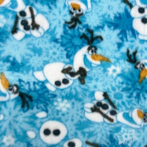 Best Deal!  Licensed DISNEY OLAF Frozen Fleece by Springs Creative Crafts Lining Pillow Blankets Bedding Fabric By The HALF(0.5) Yard 55&quot;W