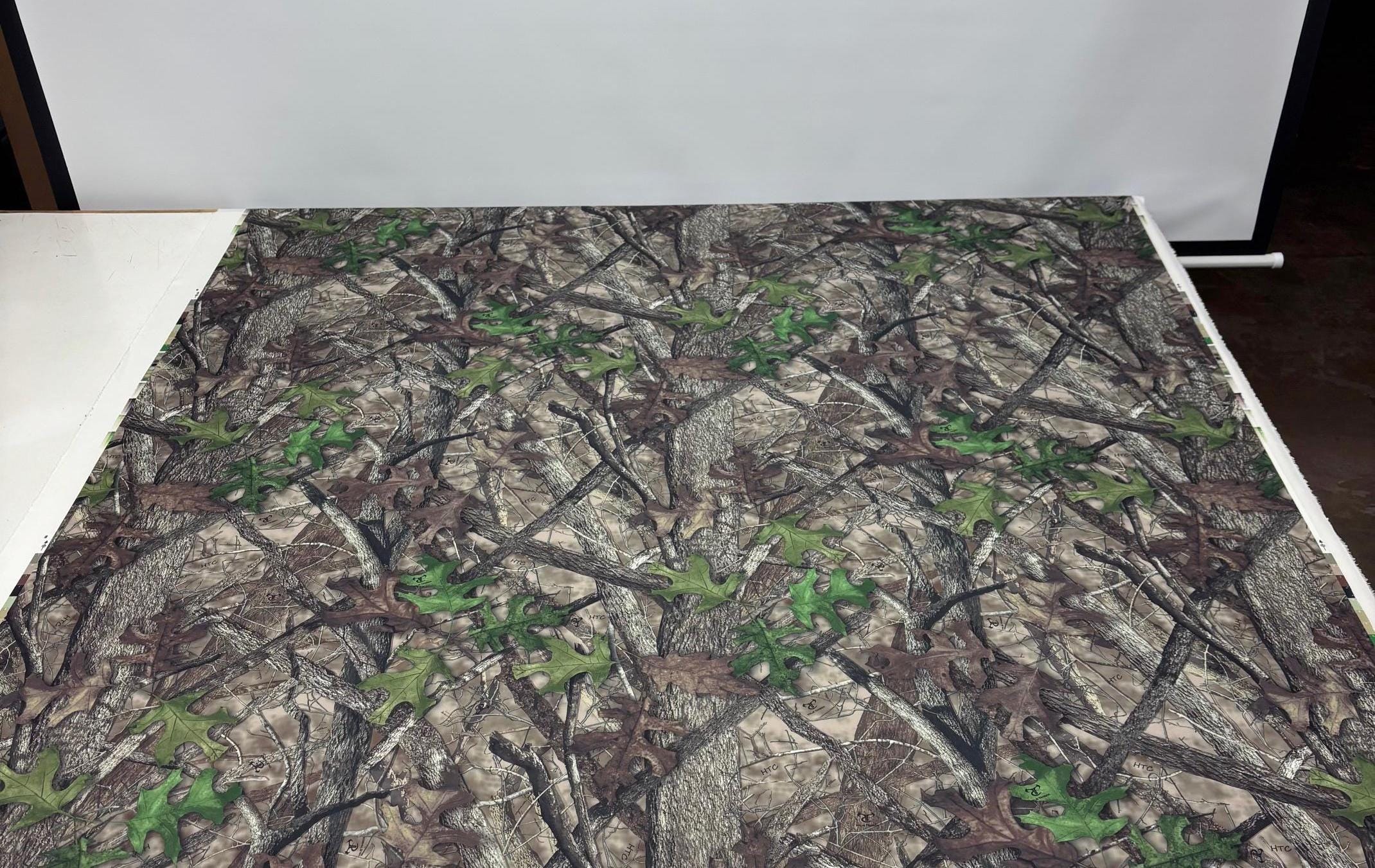 TRUE TIMBER HTC Green Brown Camouflage Wooded Polyester Knit
