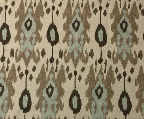 Ballard Designs Belgrano Spa Blue Ikat Drapery Upholstery Etsy