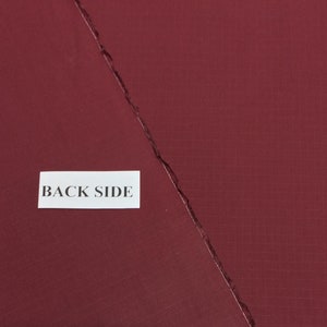 BURGUNDY MAROON 100% Cotton Ripstop Apparel Grade Uniform Tear Resistant Crafts Bags Cotton Durabel Fabric 67"Wide image 3