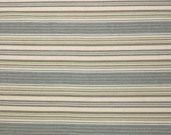 BALLARD DESIGNS Sunbrella® 40398-0002 Trellis Stripe Sky Blue Herringbone Tessuto per tappezzeria per cuscini per esterni e interni tagliato su misura, larghezza 54"