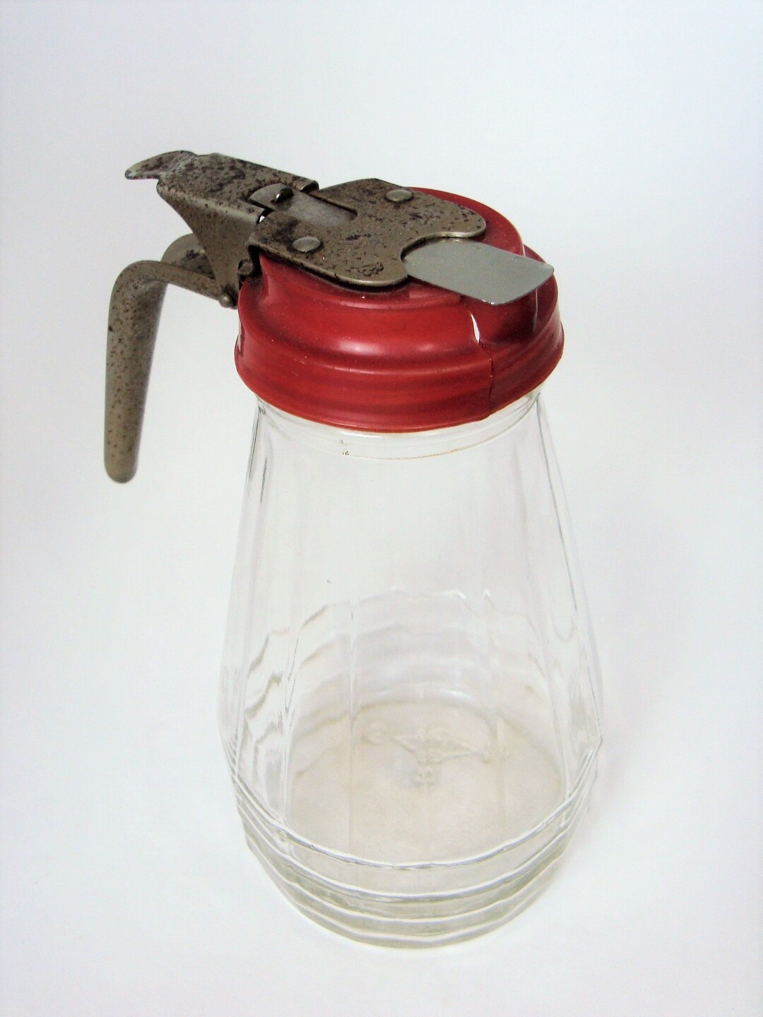 Vintage Glass Syrup Dispenser Etsy