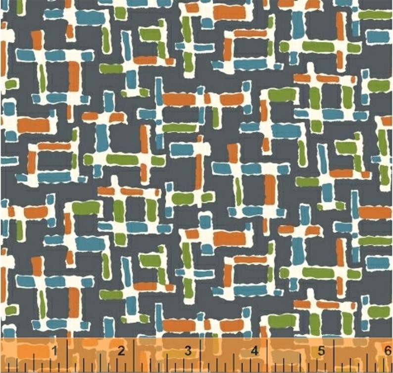 Fabric by the Yard Gray Modern Quilting Fabric Downtown by Etsy